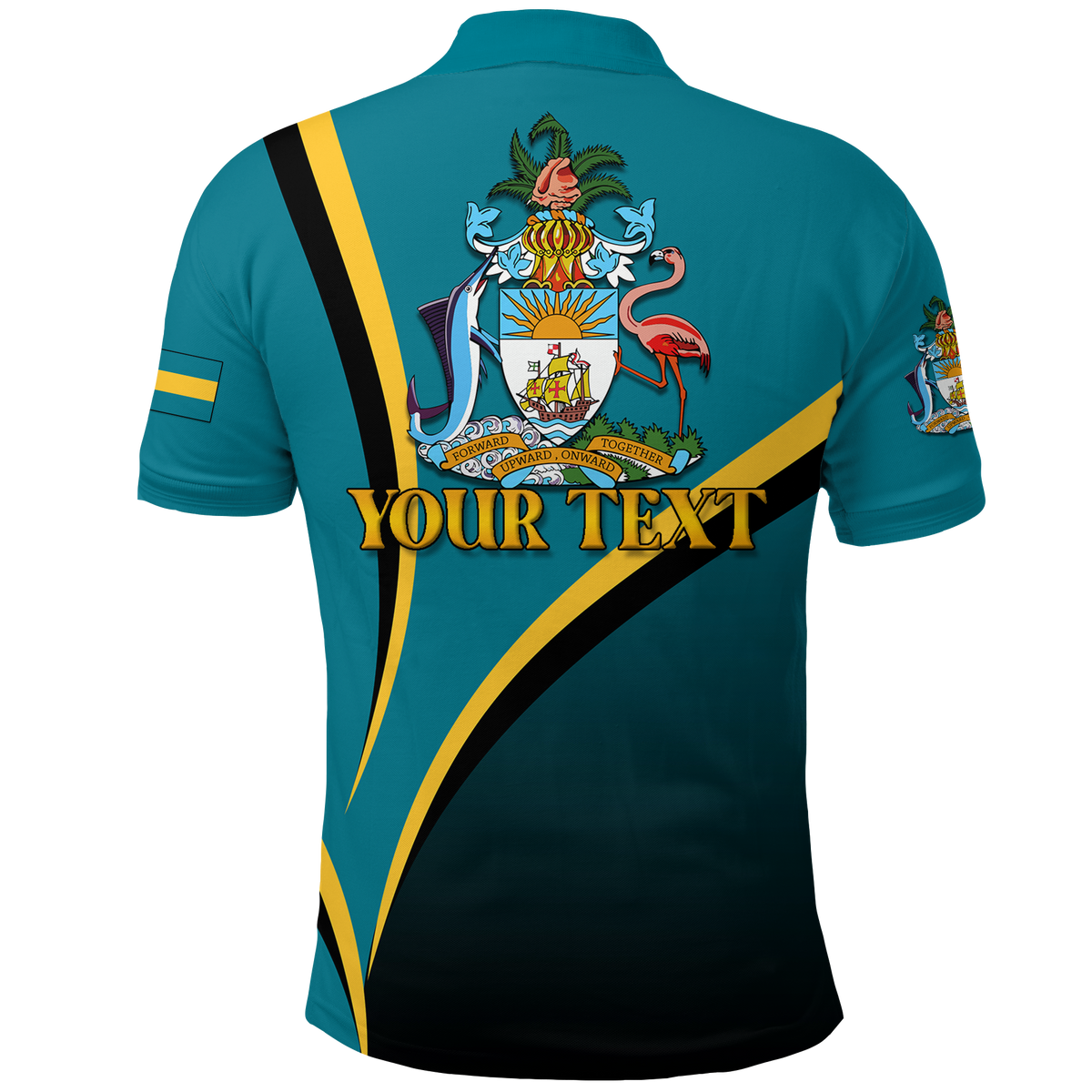 Custom The Bahamas 49th Anniversary Independence Day Blue Marlin Polo Shirt LT12 - Wonder Print Shop