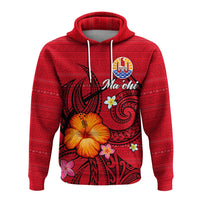 Custom Tahiti Maohi Hoodie Hibiscus With Tribal LT12 - Wonder Print Shop