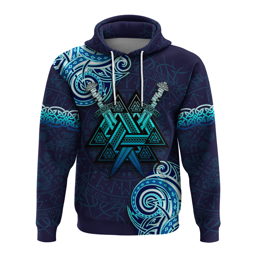 Viking Valknut Tattoo Art Hoodie LT12 - Wonder Print Shop