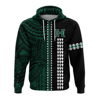 Custom Hawaii Kakau Warrior Football Hoodie LT12 - Wonder Print Shop