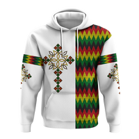 Ethiopian Art Cross Hoodie LT12 - Wonder Print Shop