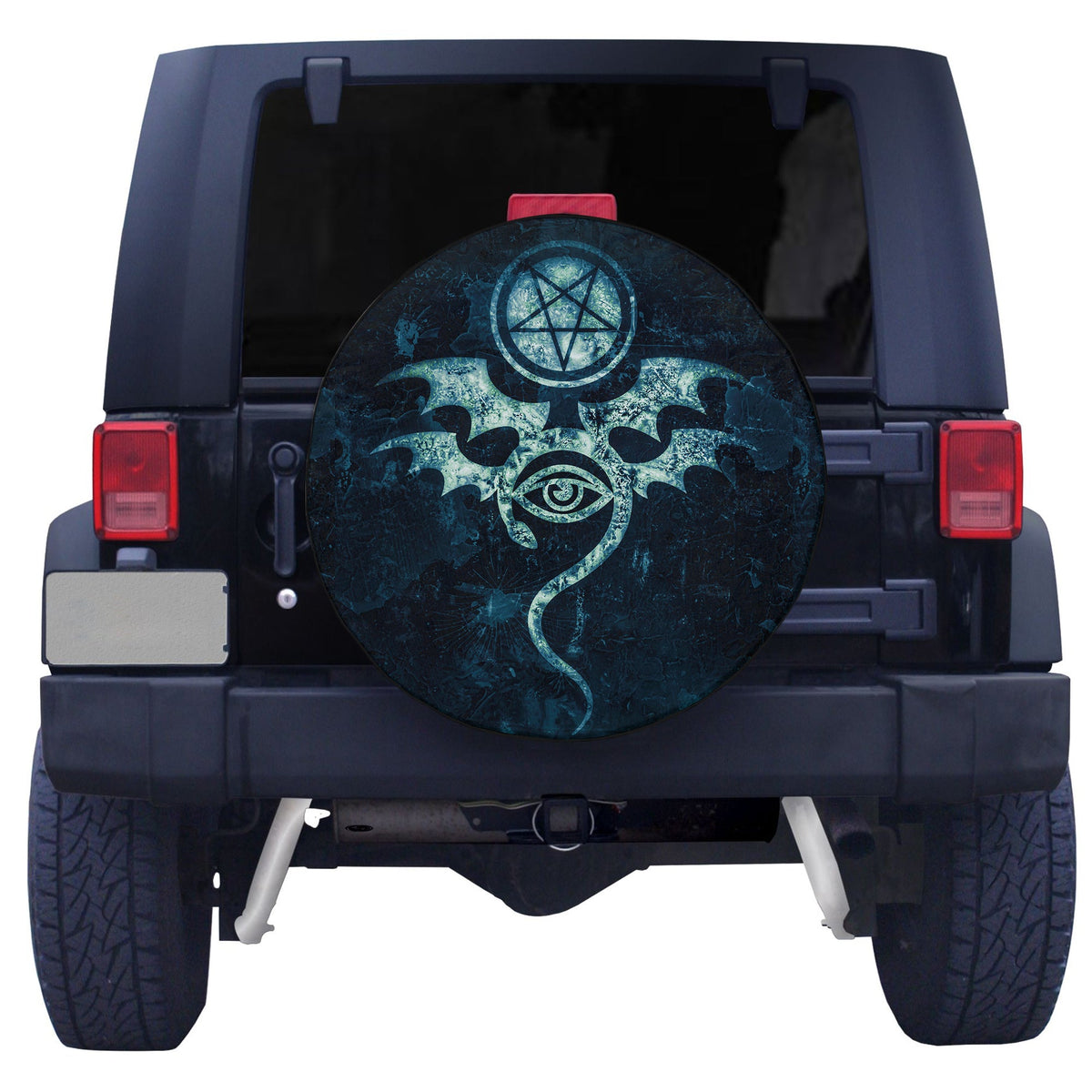 Celtic Wicca Occult Emblem of Witchcraft Spare Tire Cover LT12 - Wonder Print Shop