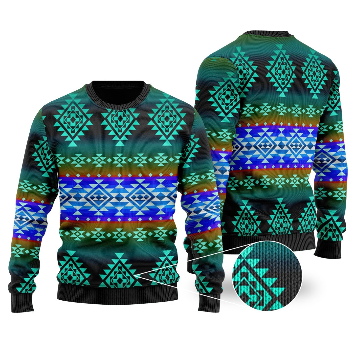 Pattern Native American Tribals Sweater LT10 - Wonder Print Shop