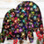 Christmas With Tree And Gift Cookies Gingerbread Man Neon Style Ugly Christmas Sweater - Wonder Print Shop