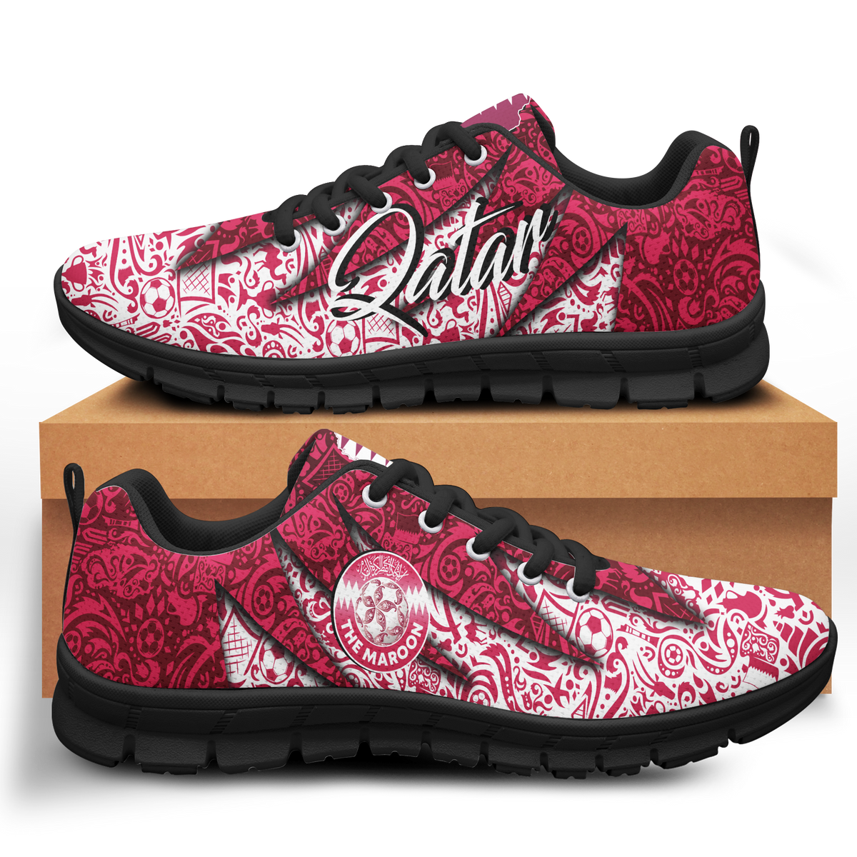 Qatar Football Team World Cup 2022 Sneaker - LT2 - Wonder Print Shop