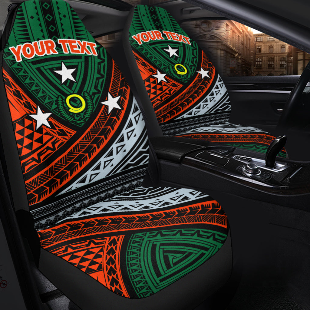 Custom Personalised Vanuatu Penama Province Tribal Pattern Car Seat Covers LT12 - Wonder Print Shop