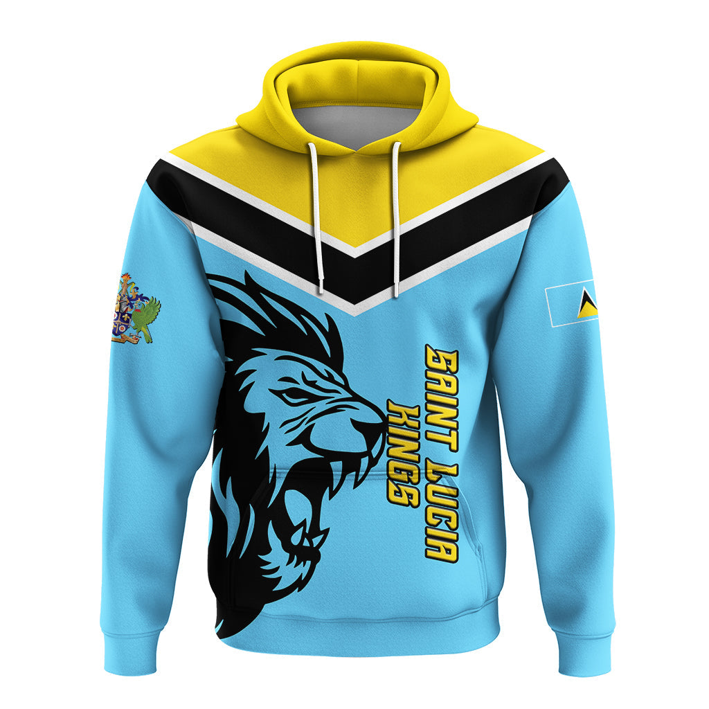 Custom Saint Lucia Kings Pride Hoodie LT12 - Wonder Print Shop