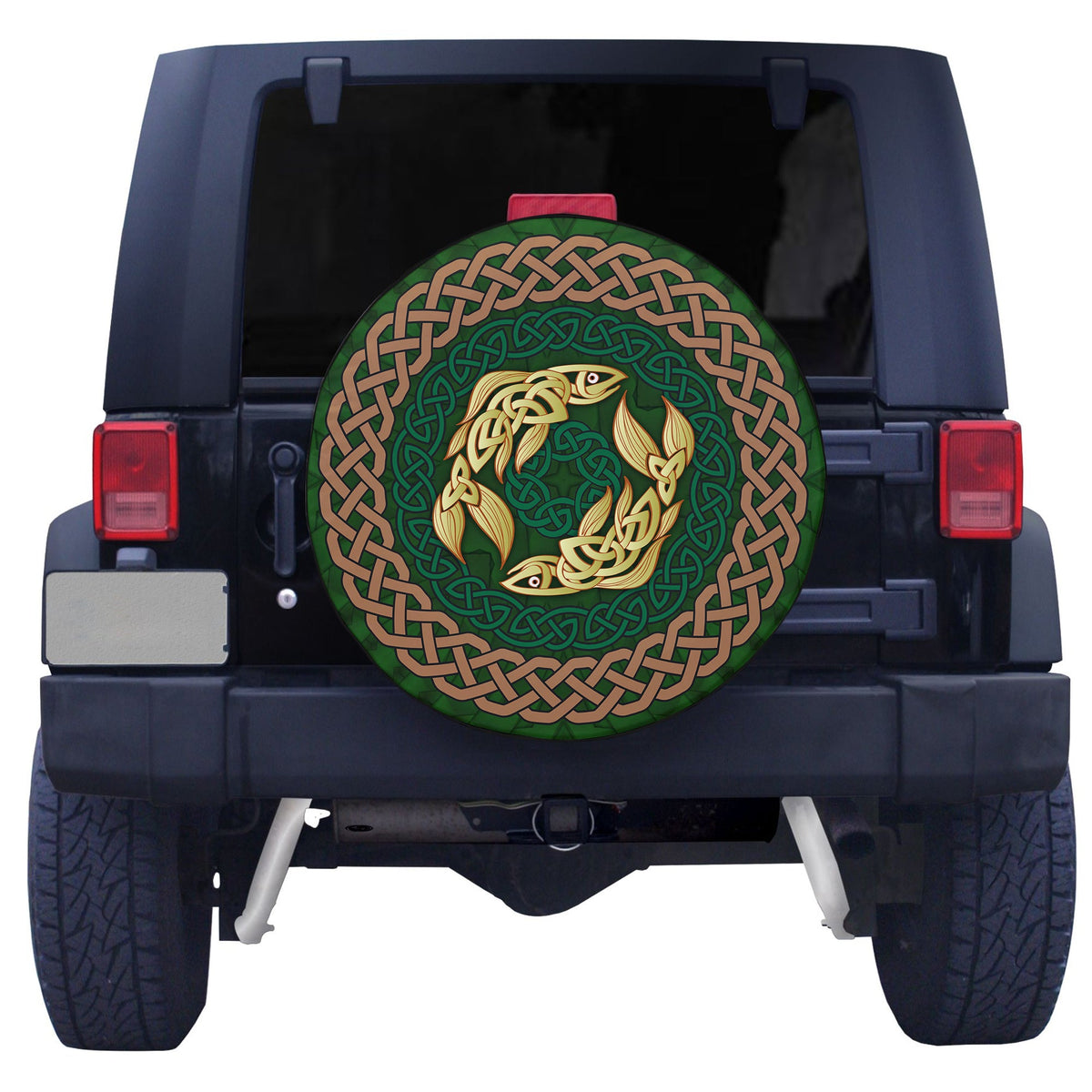 Celtic Salmon With Knot Spare Tire Cover LT12 - Wonder Print Shop