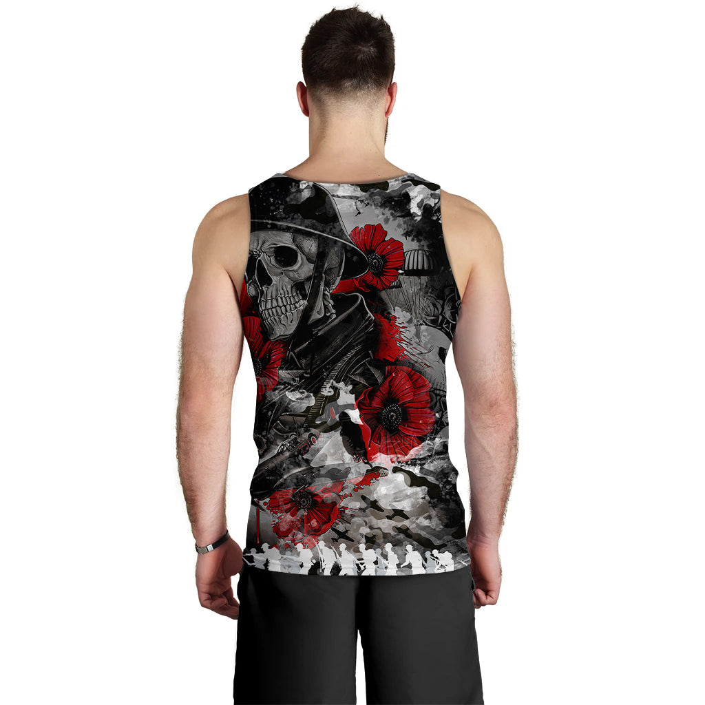 Skull Camo - U.S Army Undying Love For The Motherland Men's Tank Top - LT2