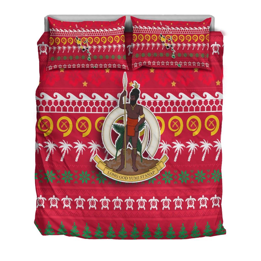 Vanuatu Christmas Bedding Set Ugly Christmas LT12 - Wonder Print Shop