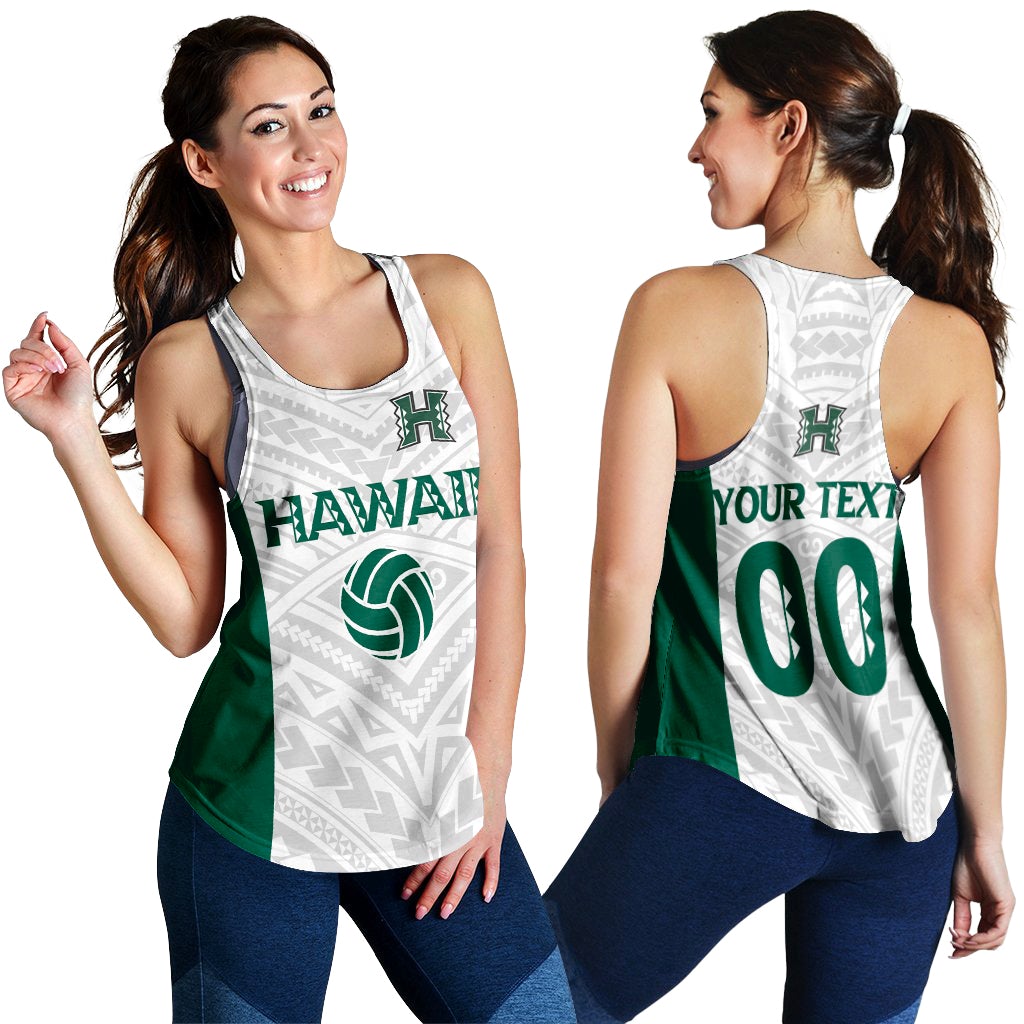 (Custom Personalised) Hawaii Women Tank Top - White Volleyball Team Supporter LT12 - Wonder Print Shop
