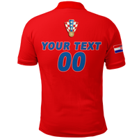 Custom Croatia Polo Shirt Football 2022 Checkerboard LT12 - Wonder Print Shop