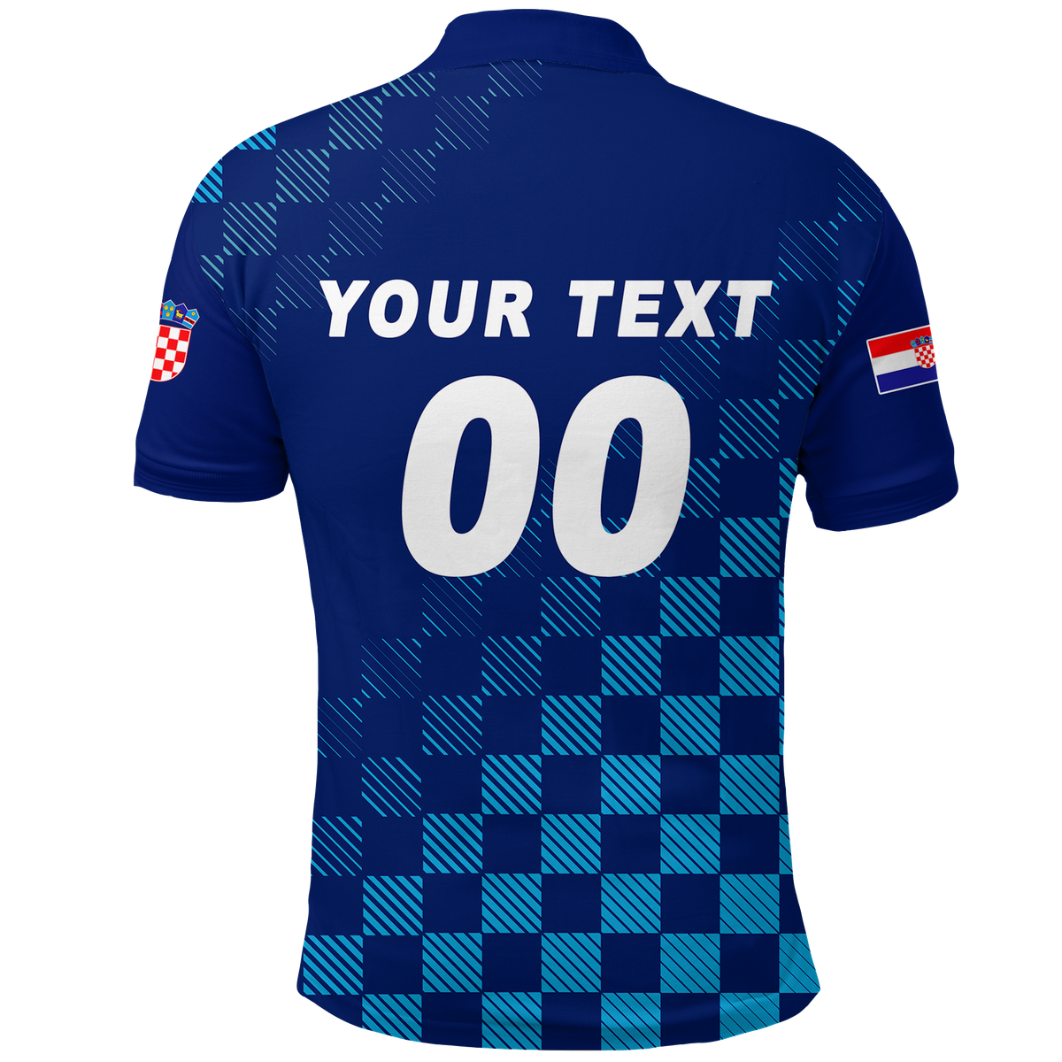 Custom Croatia Polo Shirt Football 2022 Champions Pride Blue LT12 - Wonder Print Shop