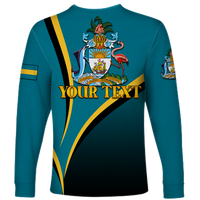 Custom The Bahamas 49th Anniversary Independence Day Blue Marlin Long Sleeve Shirt LT12 - Wonder Print Shop