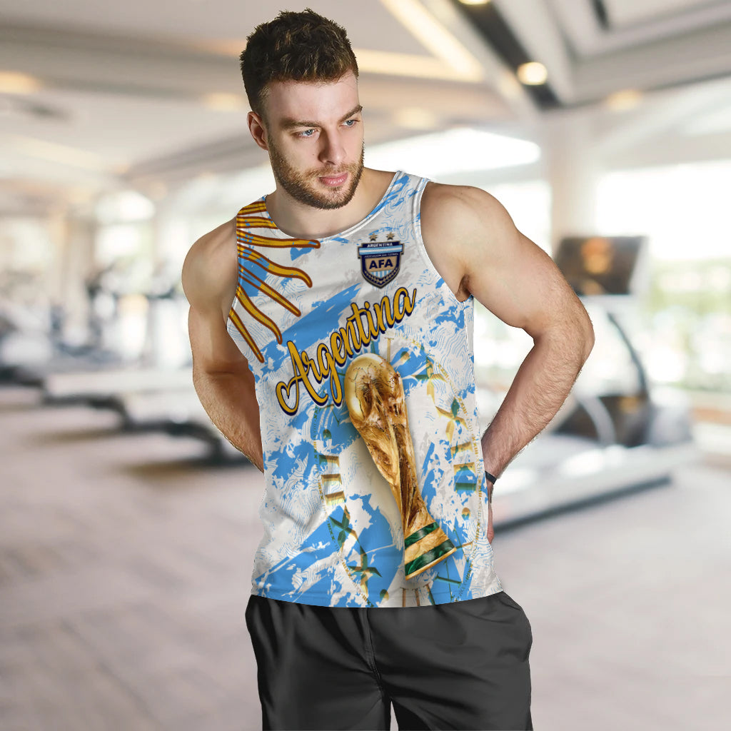 Argentina Football World Cup 2022 Men's Tank Top - LT2