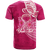 Custom Breast Cancer Pink Ribbon Butterfly Polynesian Pink Version T Shirt LT12 - Wonder Print Shop