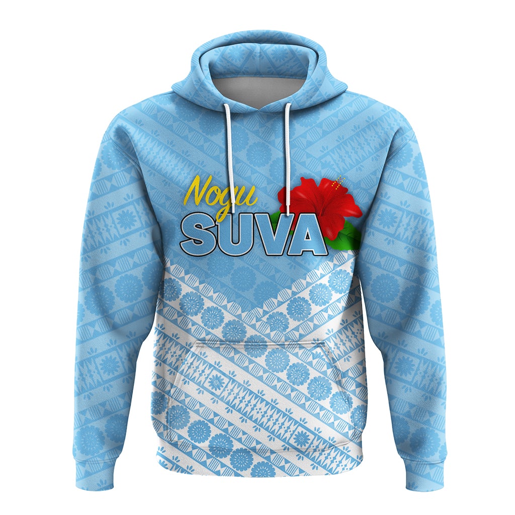 Custom Fiji Suva Rugby Hoodie Tapa Pattern LT12 - Wonder Print Shop