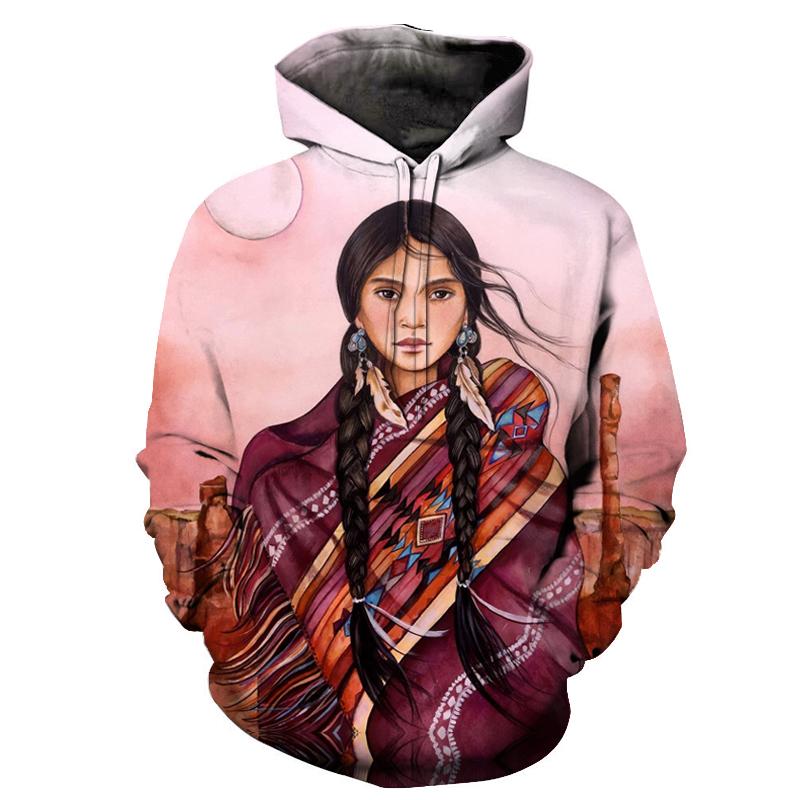 Native American Women All Over Hoodie LT10 - Wonder Print Shop