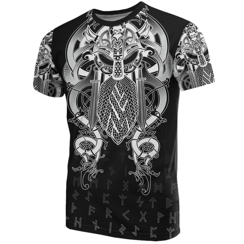 Viking Fenrir and Tyr Tattoo T Shirt RLT12 - Wonder Print Shop