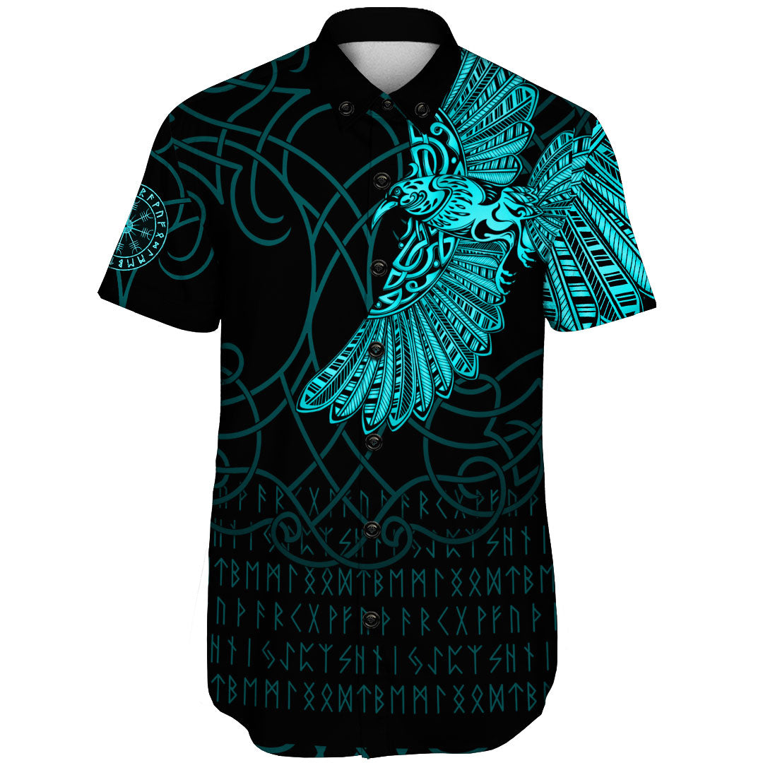 viking-clothing-viking-odins-celtic-ravens-cyan-version-shorts-sleeve-shirt
