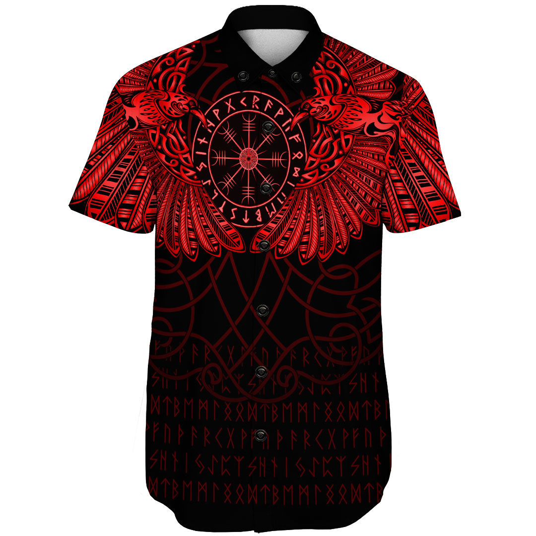 viking-clothing-viking-odins-celtic-two-ravens-red-version-shorts-sleeve-shirt