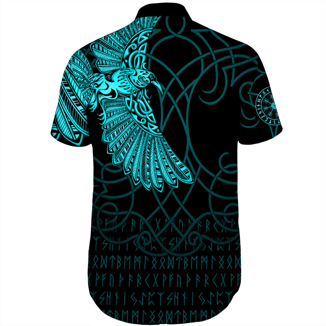 viking-clothing-viking-odins-celtic-ravens-cyan-version-shorts-sleeve-shirt