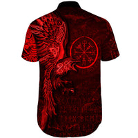 viking-clothing-vegvisir-with-raven-viking-compass-shorts-sleeve-shirt-red-version