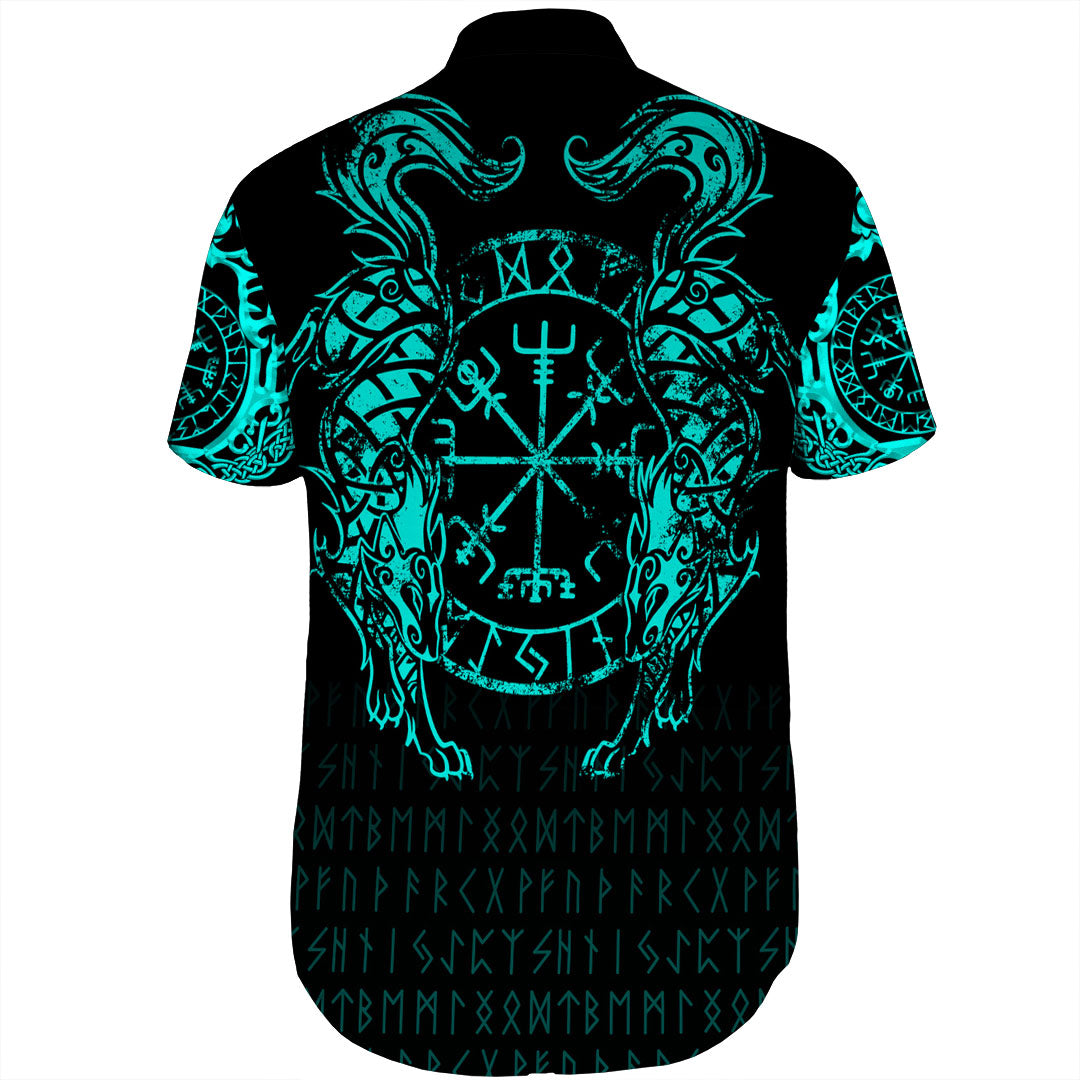 viking-clothing-viking-compass-vegvisir-tattoo-cyan-version-shorts-sleeve-shirt