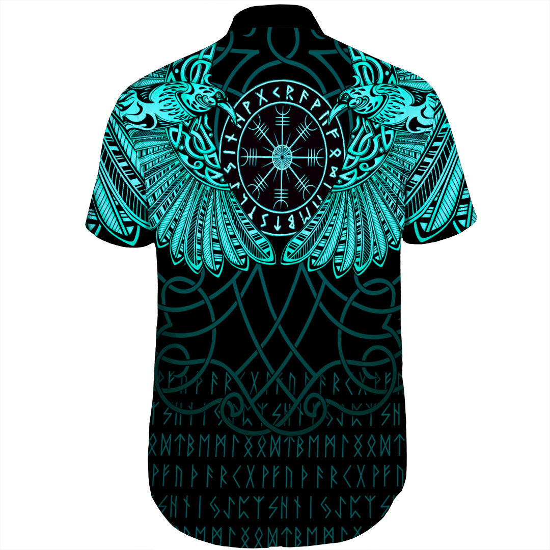 viking-clothing-viking-odins-celtic-two-ravens-cyan-version-shorts-sleeve-shirt