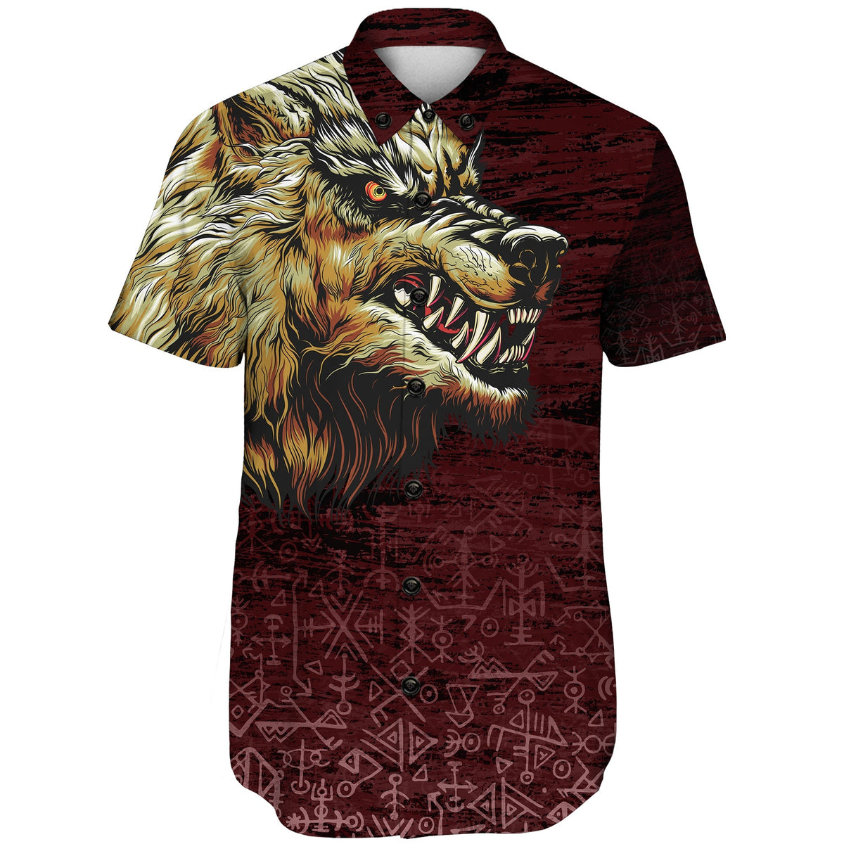 viking-shorts-sleeve-shirts-fenrir-on-the-blood-moon-background