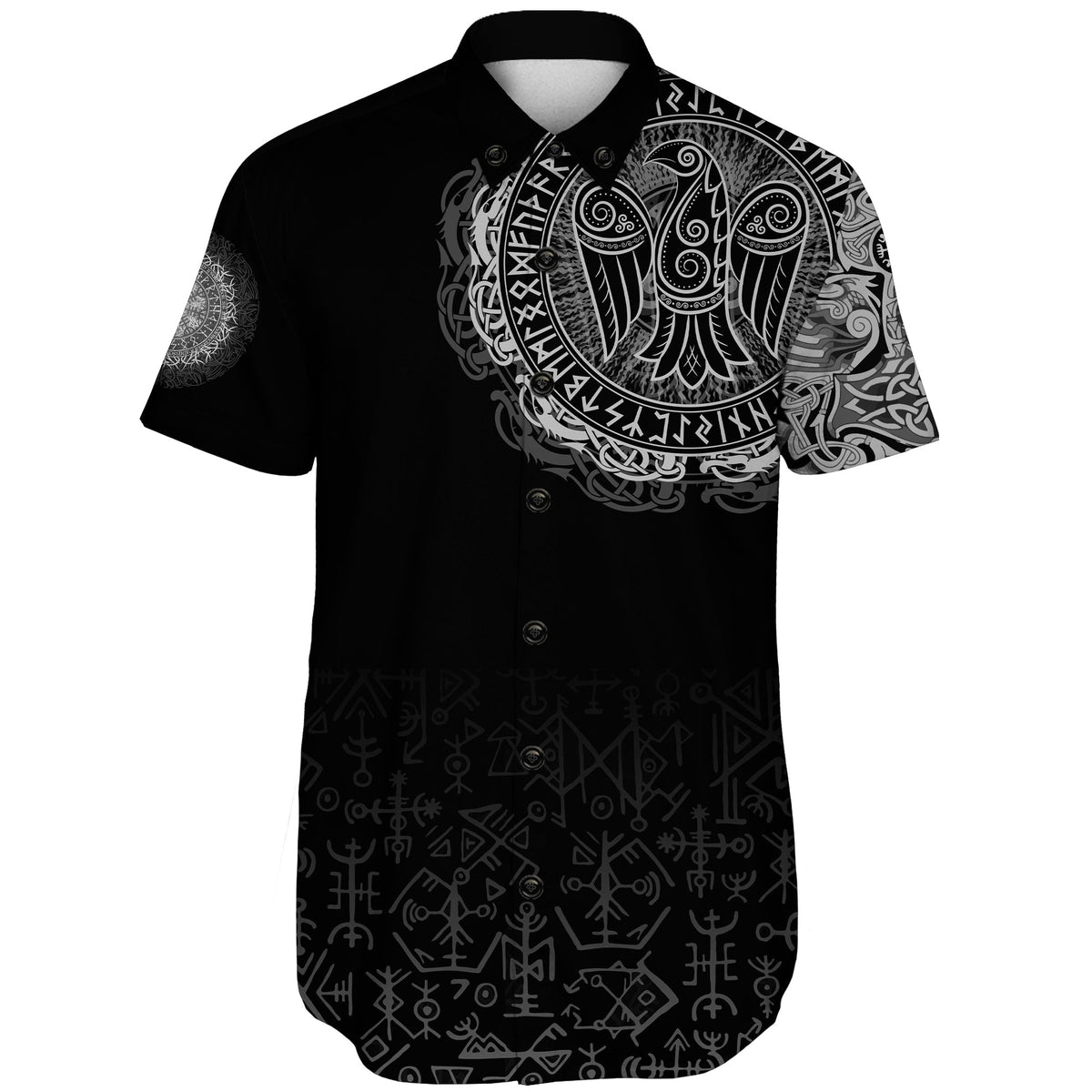 viking-shorts-sleeve-shirt-celtic-raven-tattoo