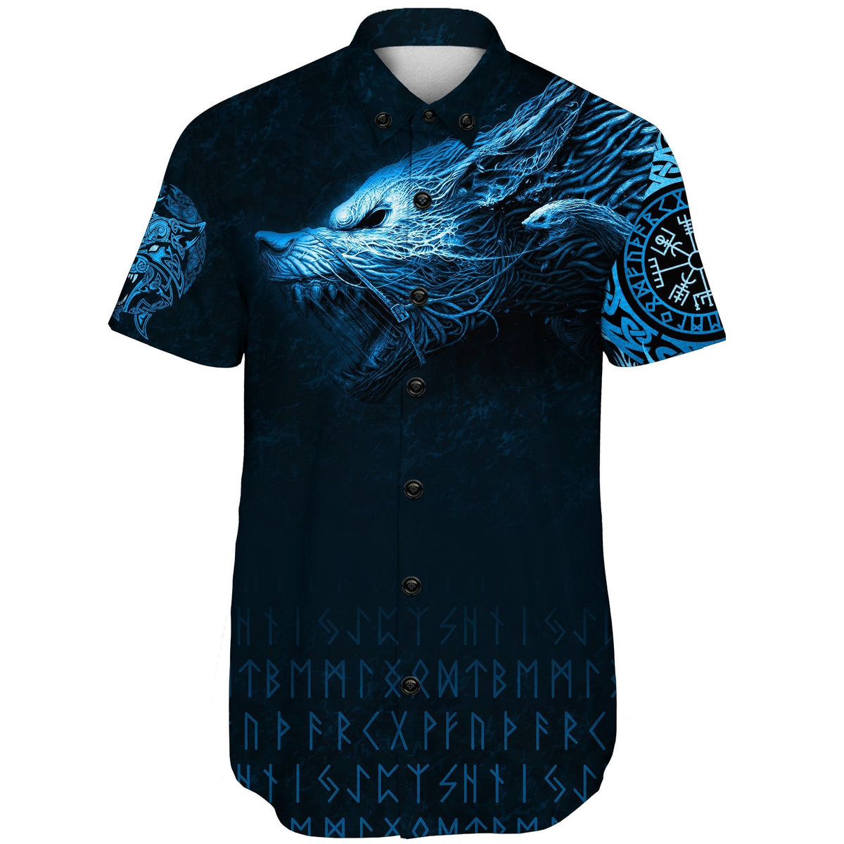 viking-shorts-sleeve-shirt-fenrir-wolf