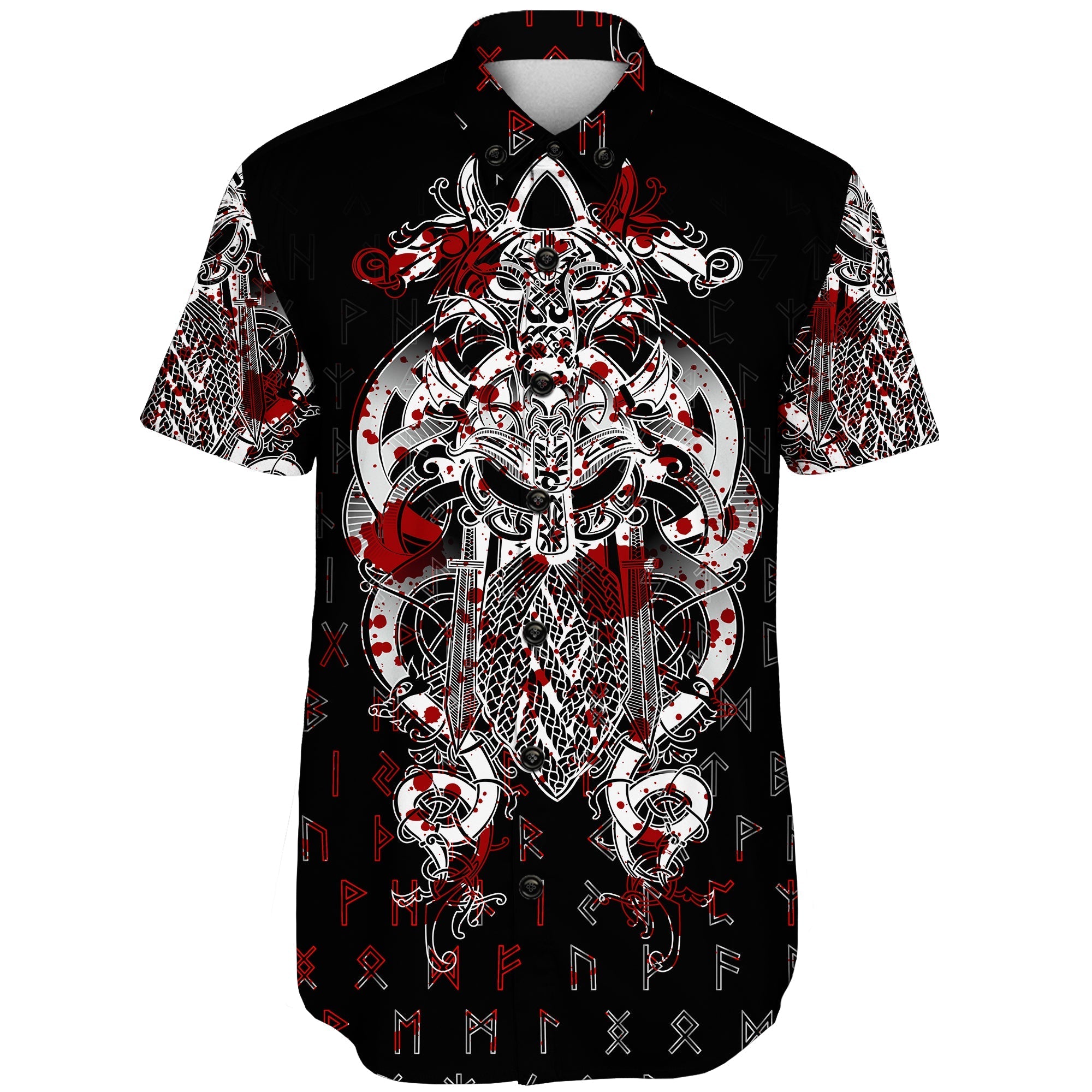 viking-tyr-tattoo-blood-shorts-sleeve-shirts