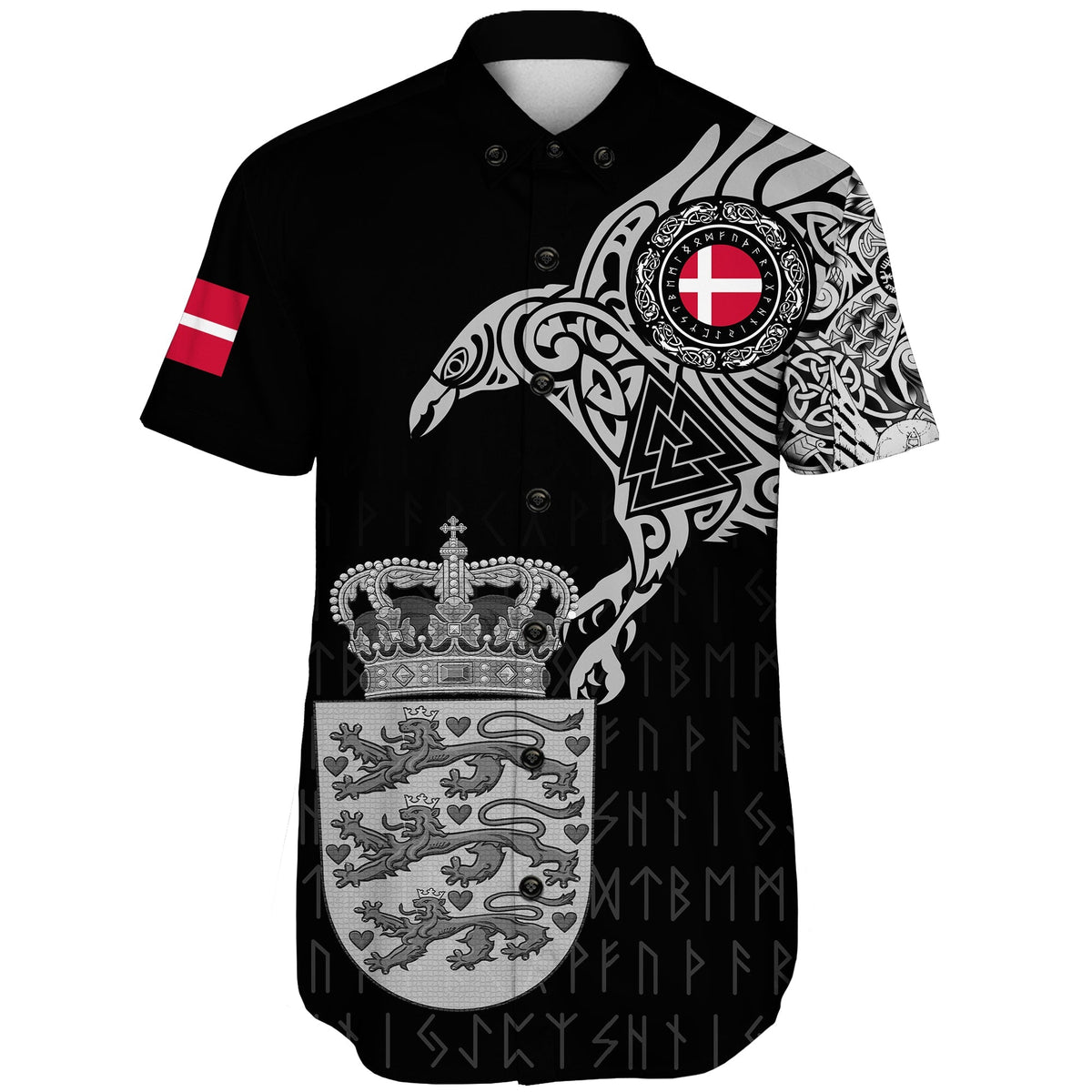 viking-shorts-sleeve-shirt-danish-and-raven-of-odin