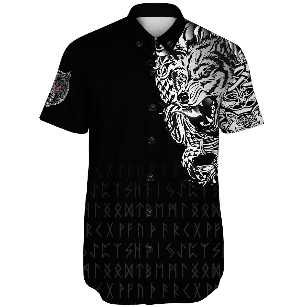 viking-shorts-sleeve-shirt-dark-norse-wolf-tattoo