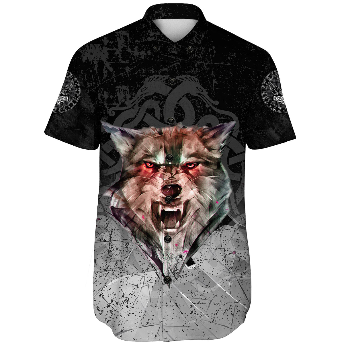viking-shorts-sleeve-shirt-fenrir-norse-wolf
