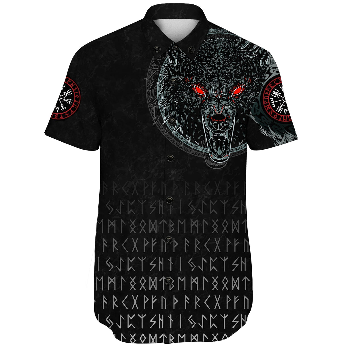 viking-shorts-sleeve-shirt-fenrir-wolf