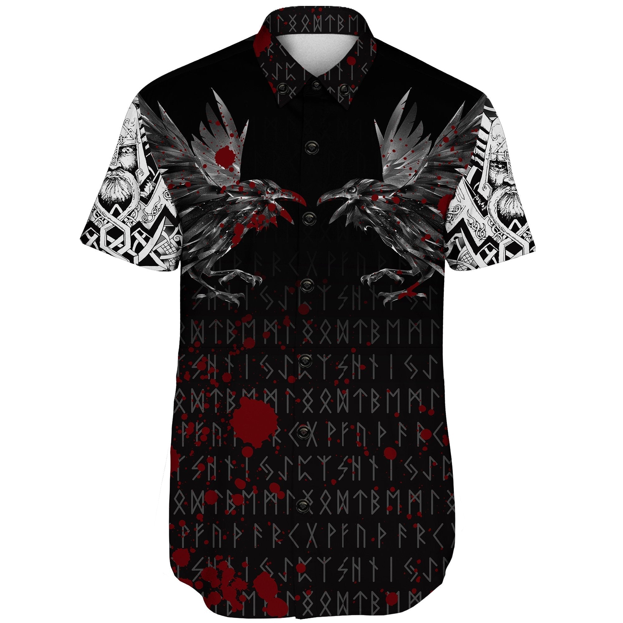 viking-shorts-sleeve-shirt-odin-huginn-and-muninn-rune-blood