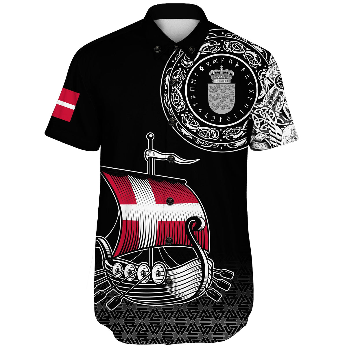 viking-shorts-sleeve-shirt-danish-drakkar