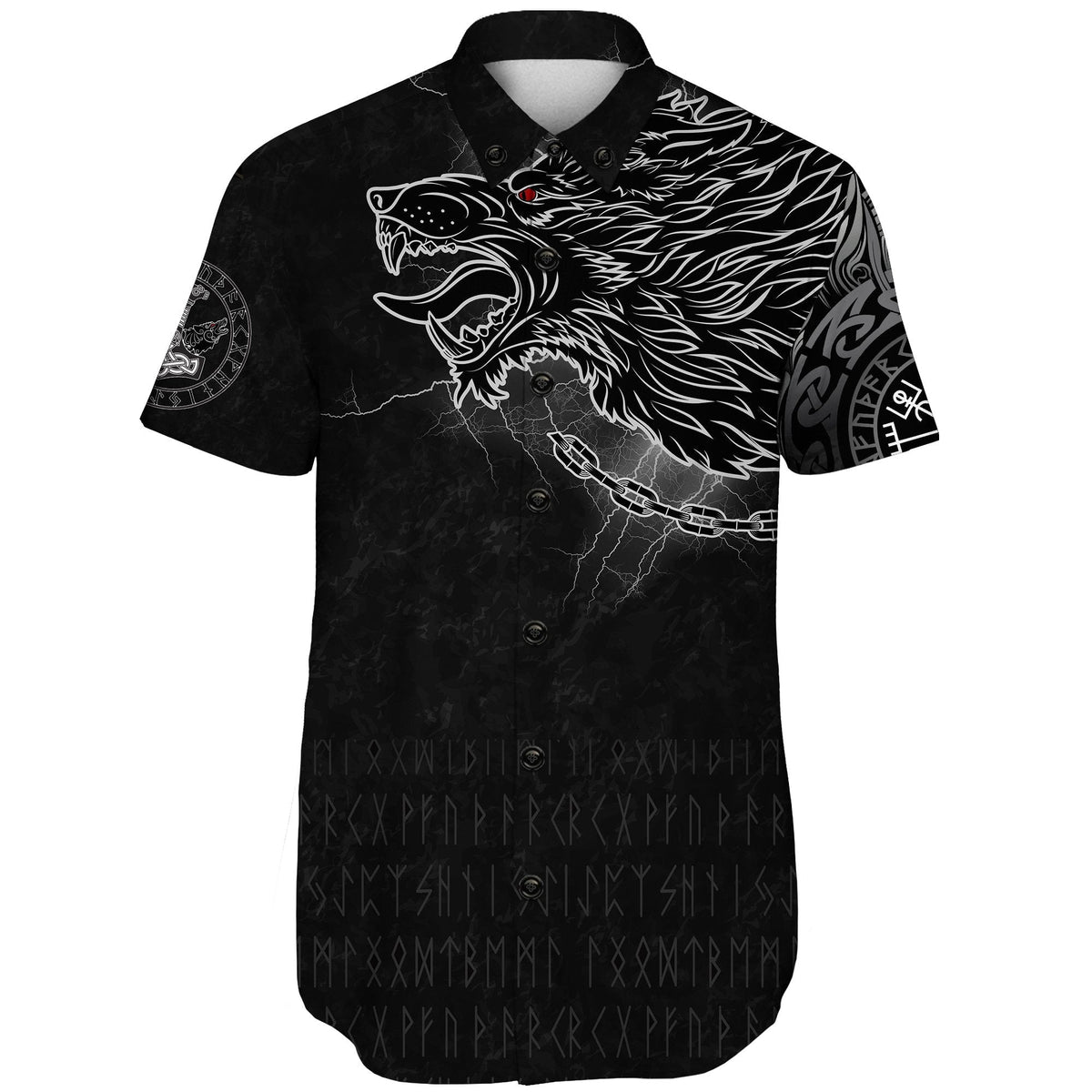 viking-shorts-sleeve-shirt-fenrir-norse-wolf-thunderstorm