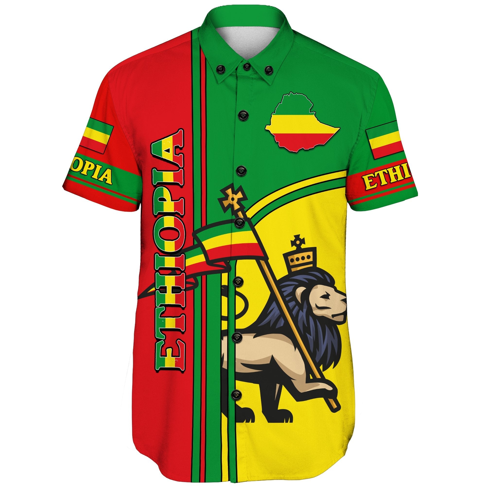 ethiopia-lion-short-sleeve-shirt