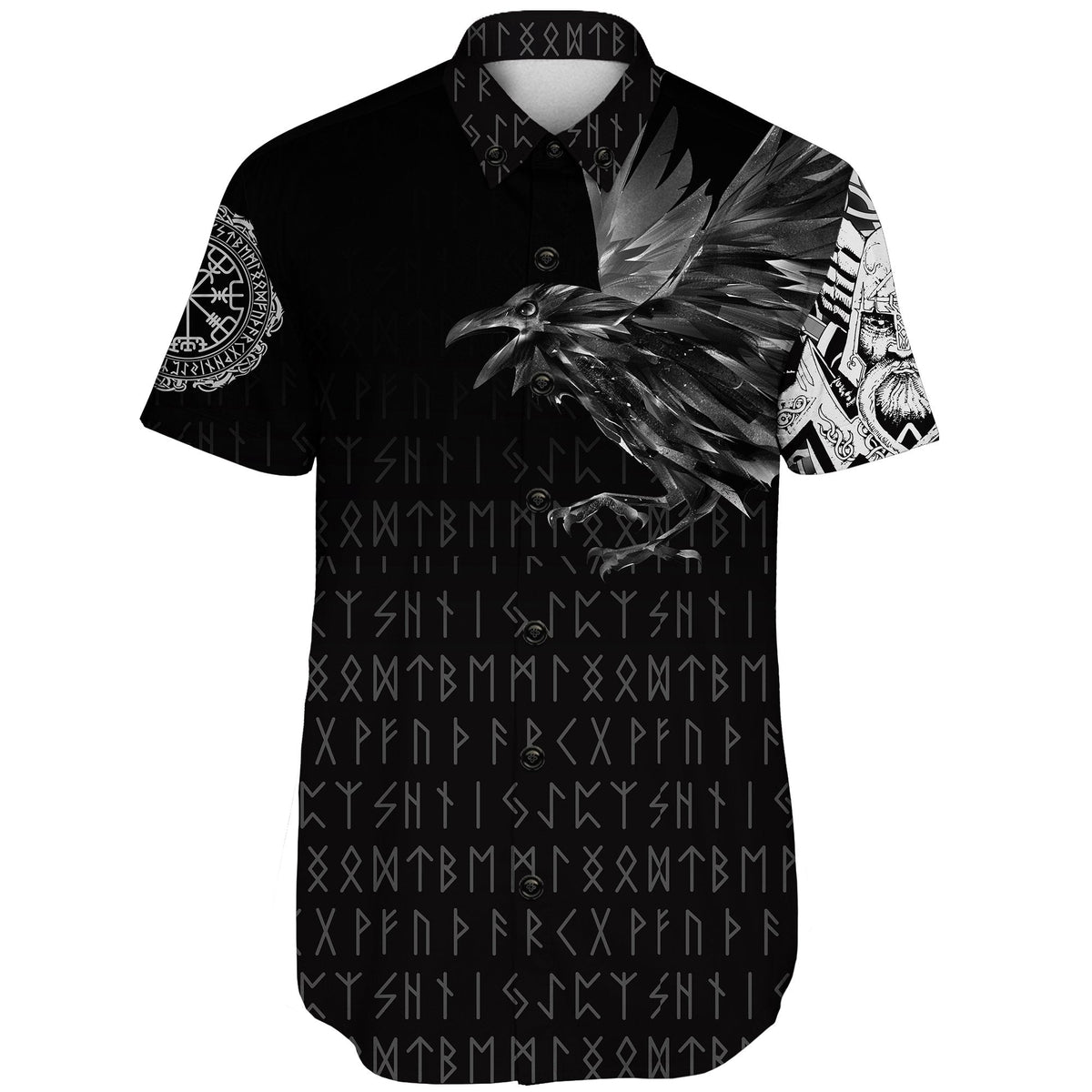 viking-shorts-sleeve-shirt-the-raven-of-odin-rune