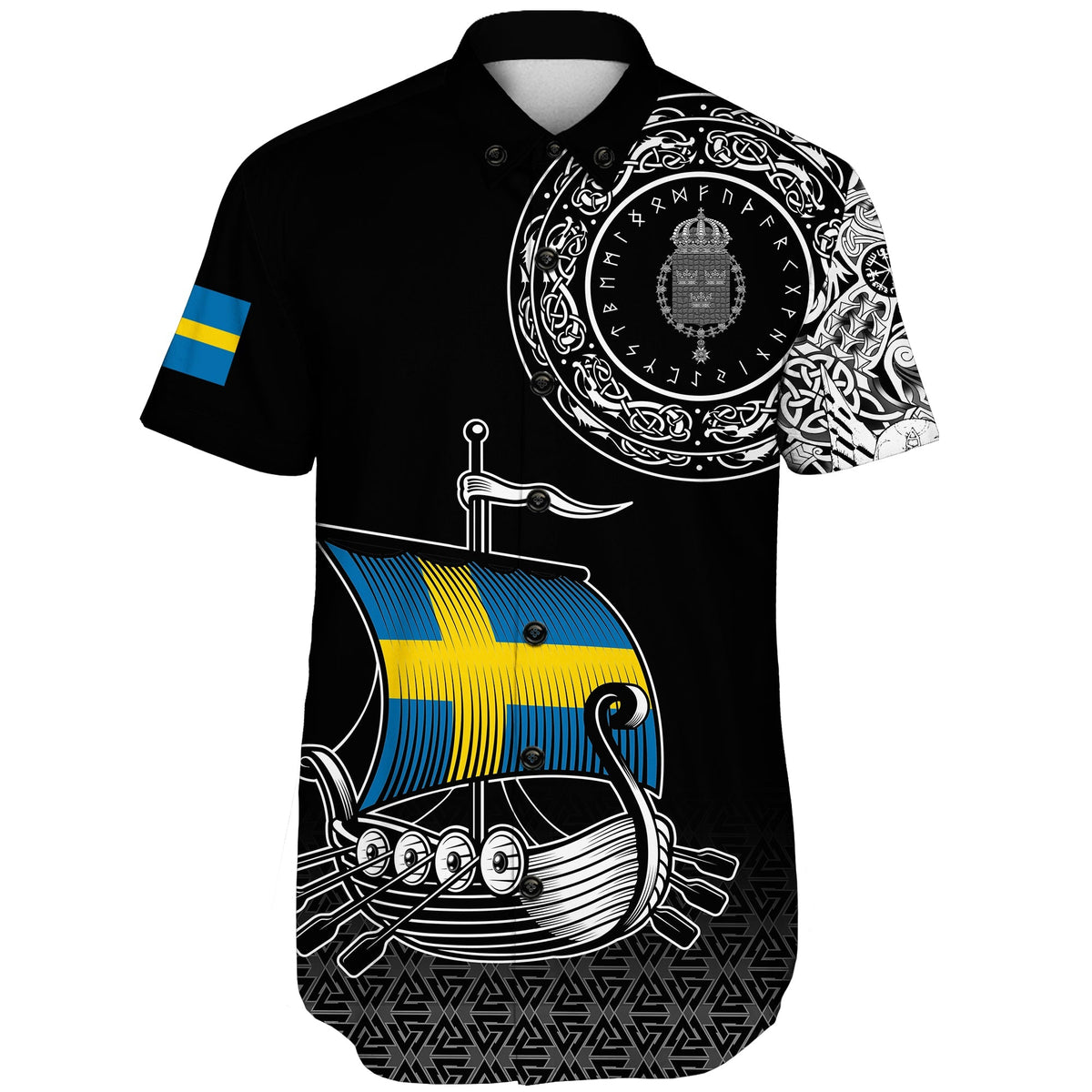 viking-shorts-sleeve-shirt-swedish-drakkar