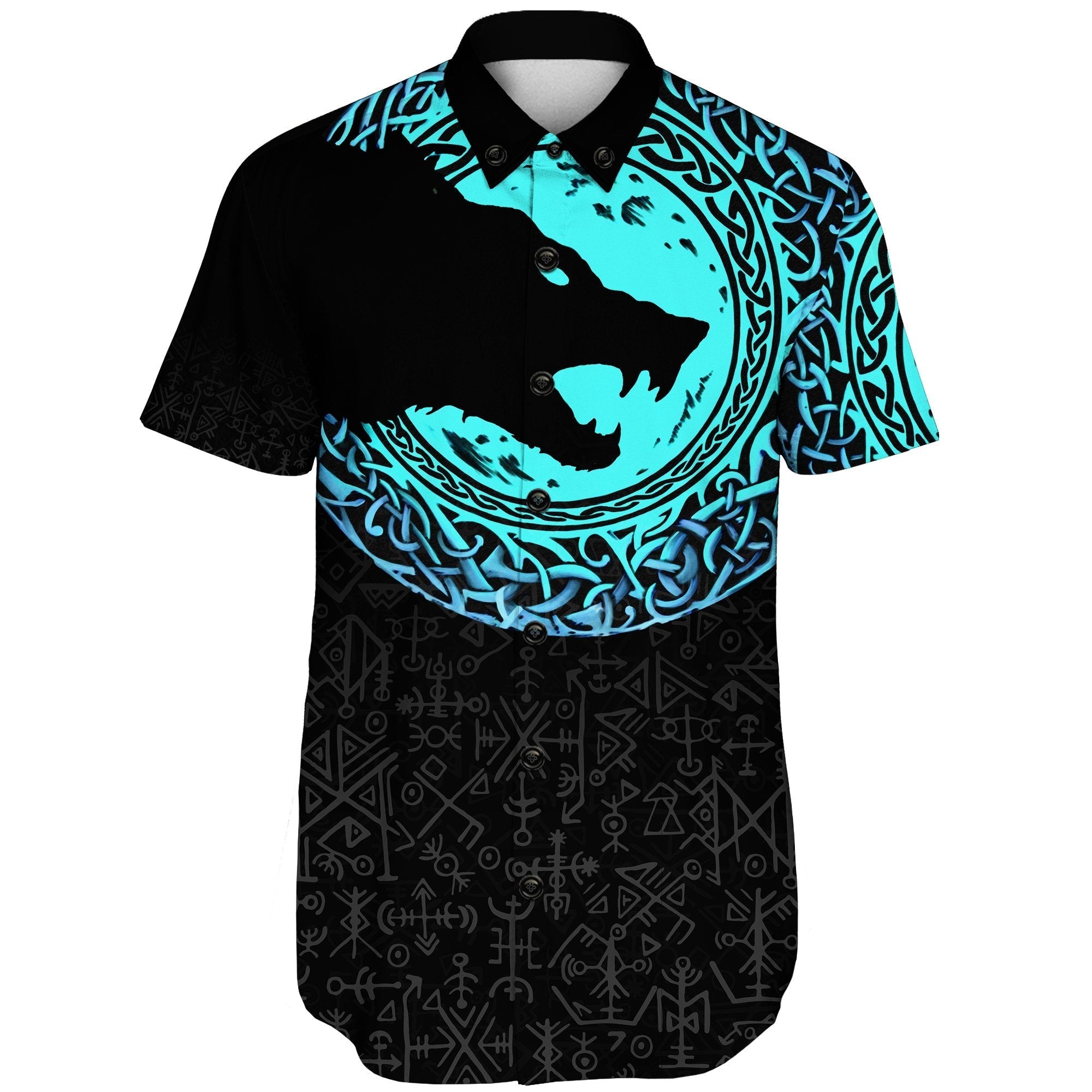 viking-shorts-sleeve-shirt-fenrir-norse-wolf