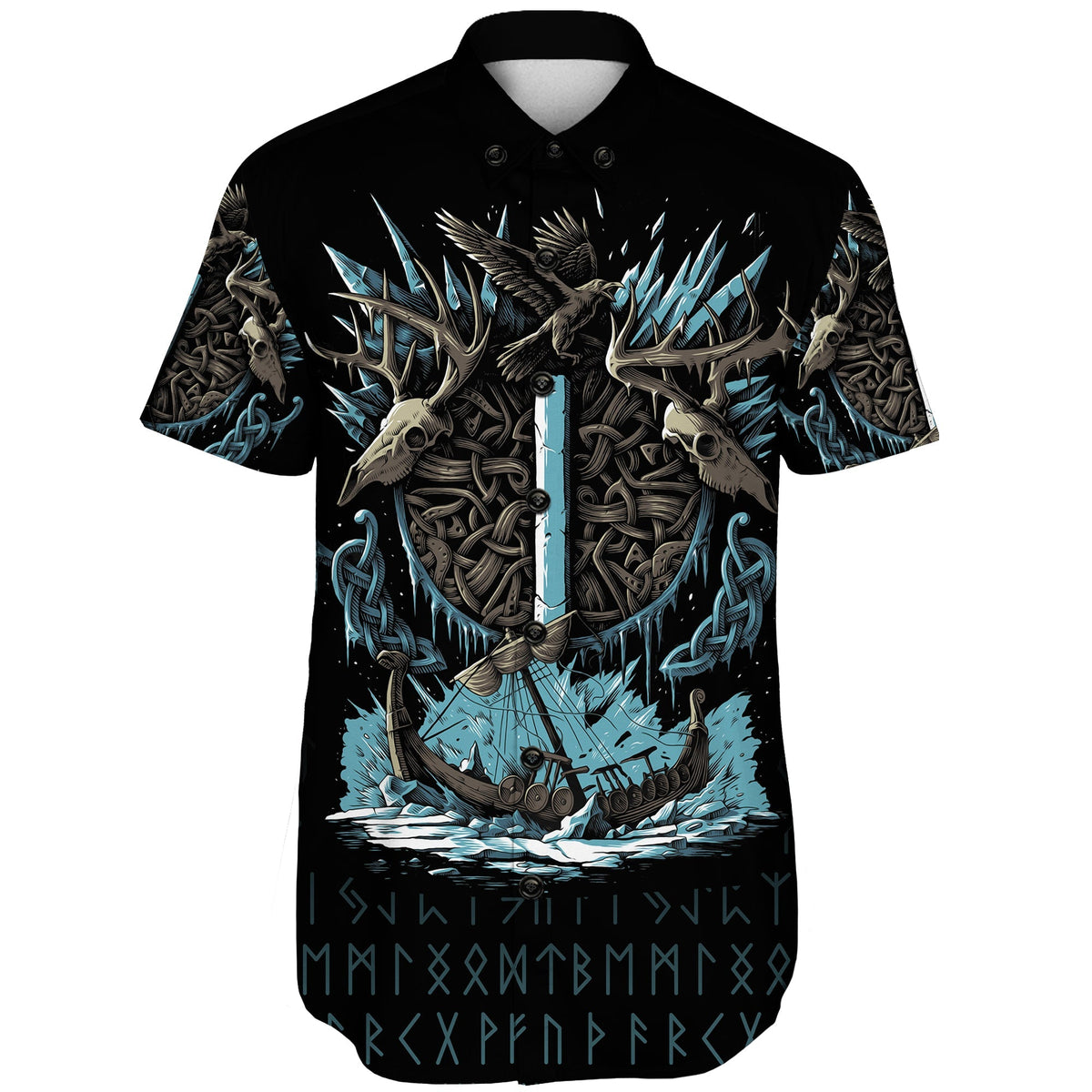 viking-shorts-sleeve-shirt-isaz-rune