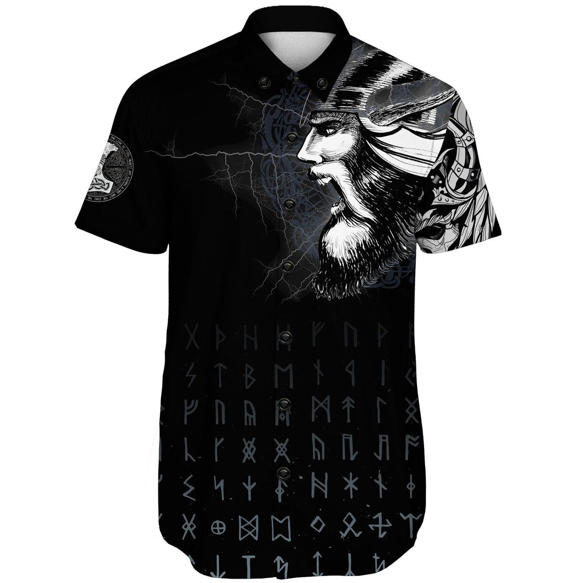 viking-shorts-sleeve-shirt-warrior-tattoo-3d