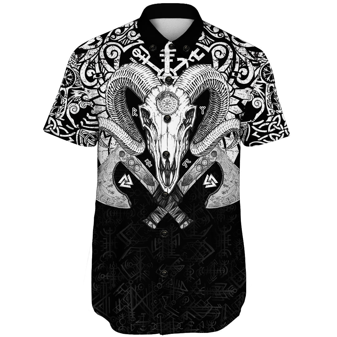 viking-ram-skull-tattoo-with-vegvisir-and-valknut-shorts-sleeve-shirt