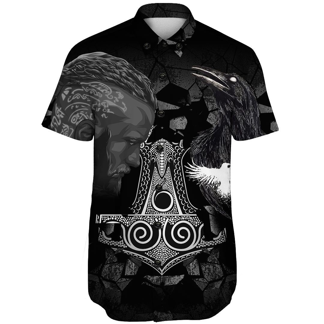 viking-ragnar-and-raven-style-mjolnir-shorts-sleeve-shirt