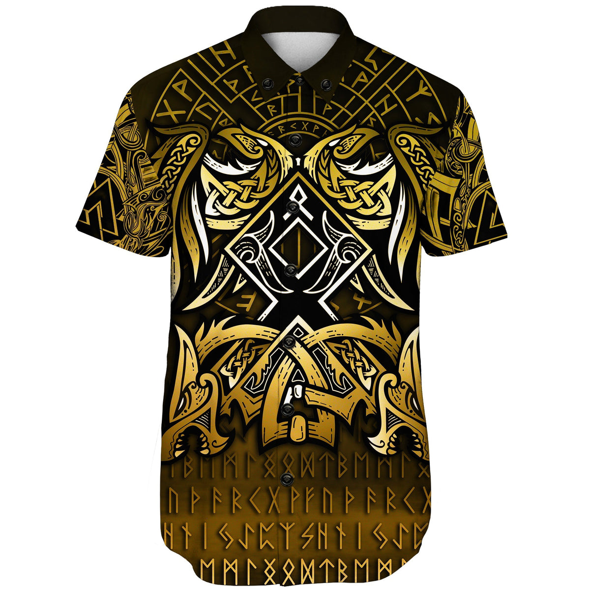 viking-shorts-sleeve-shirt-othala-and-raven-golden