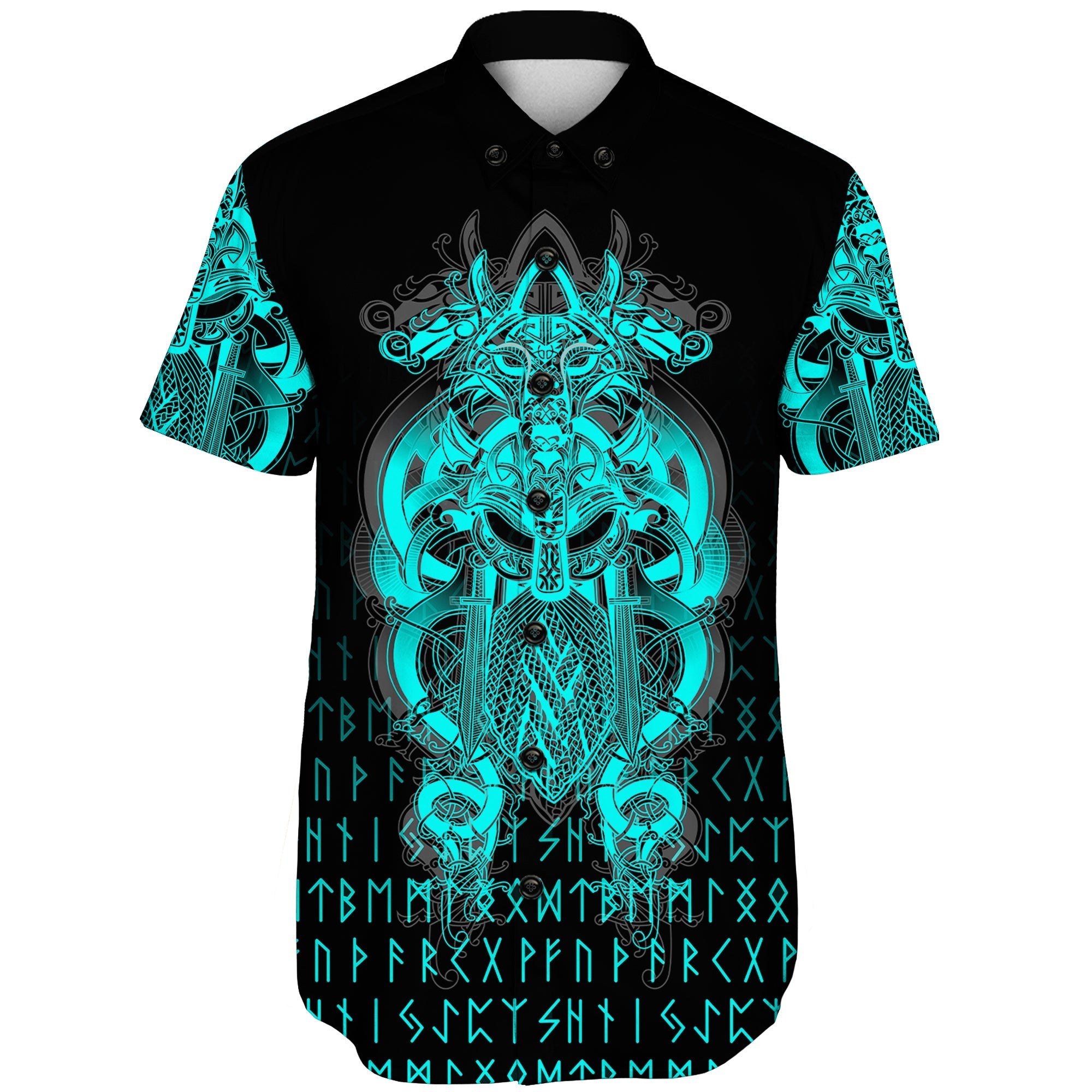 viking-tyr-tattoo-cyan-shorts-sleeve-shirts